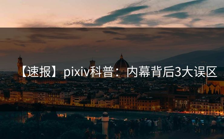 【速报】pixiv科普：内幕背后3大误区