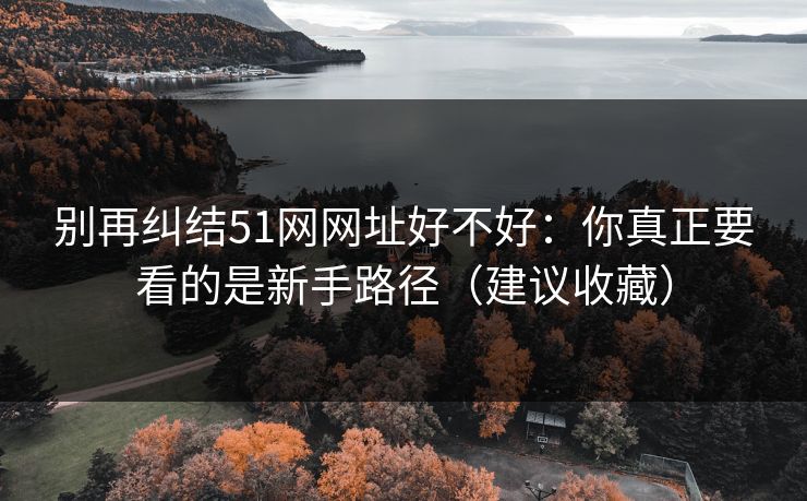 别再纠结51网网址好不好:你真正要看的是新手路径(建议收藏) 别再纠结51网网址好不好:你真正要看的是新手路径(建议收藏)